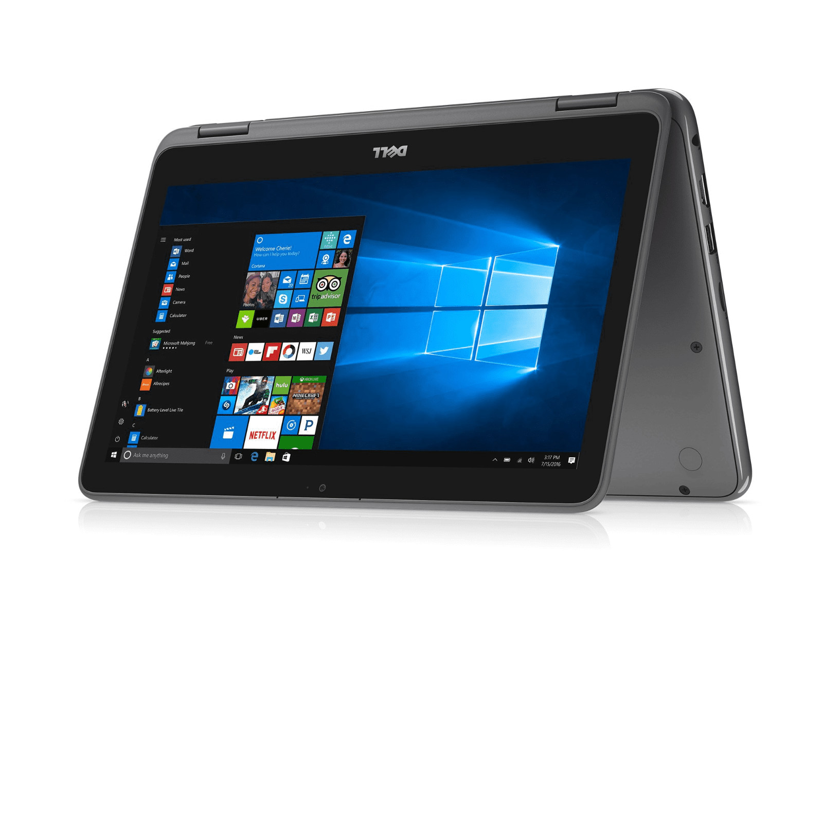 New Dell 11.6″ Inspiron Intel N3710 4G RAM 500GB HDD Touch 2-in-1 Notebook(Gray)