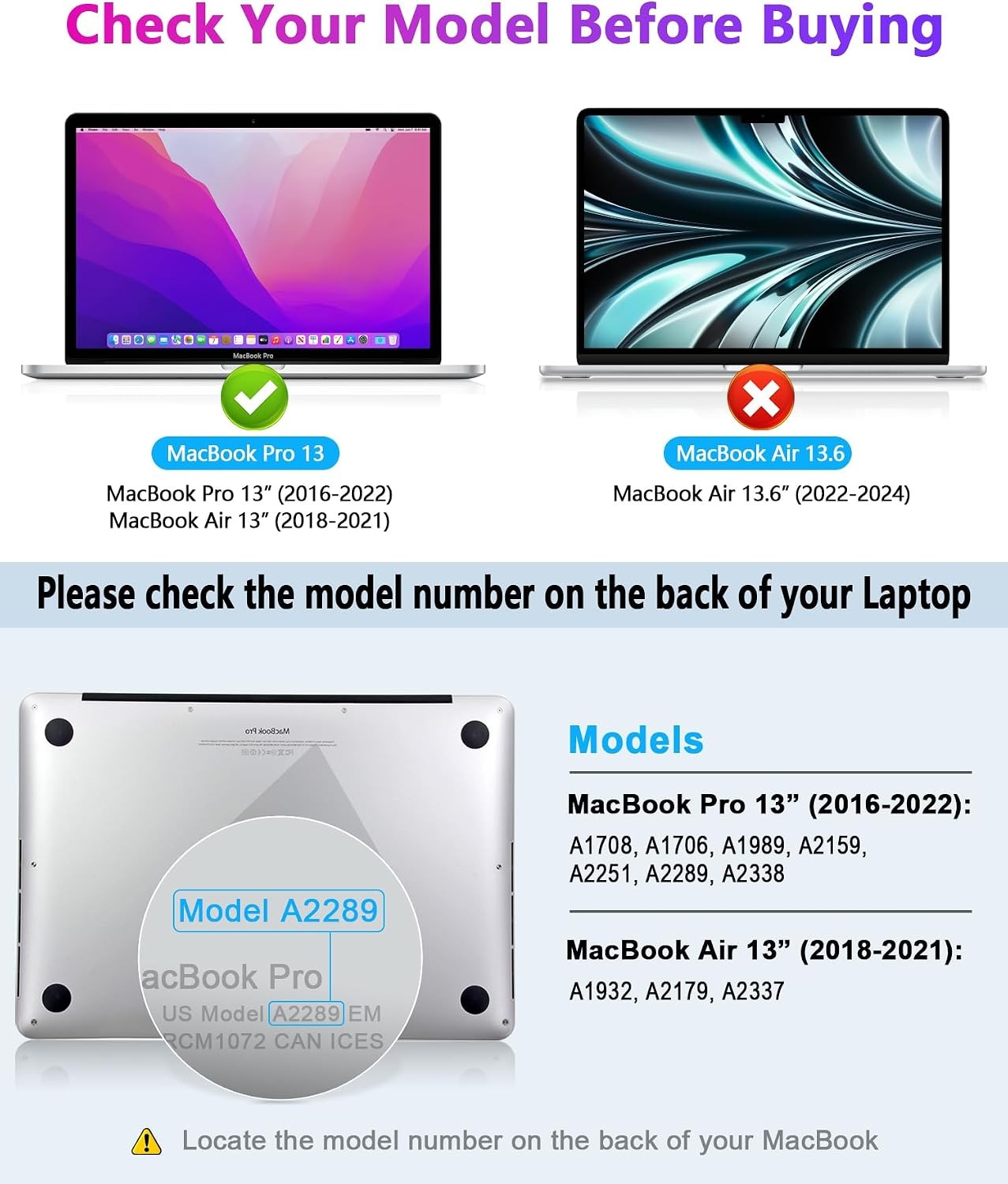 Privacy Screen Filter for MacBook Pro 13″ (2016-2022, M1, M2) & Air 13″ (2018-20