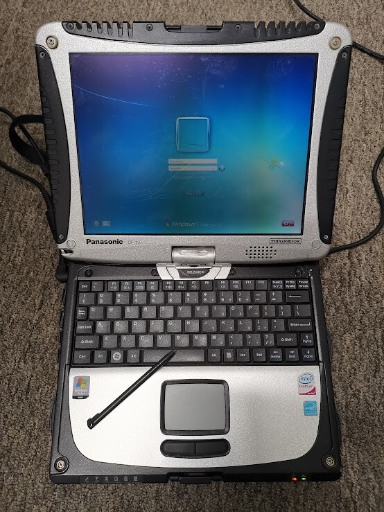 Panasonic Toughbook CF-19 CF-19FHGAXAM 120GB (I Don’t have the login password)