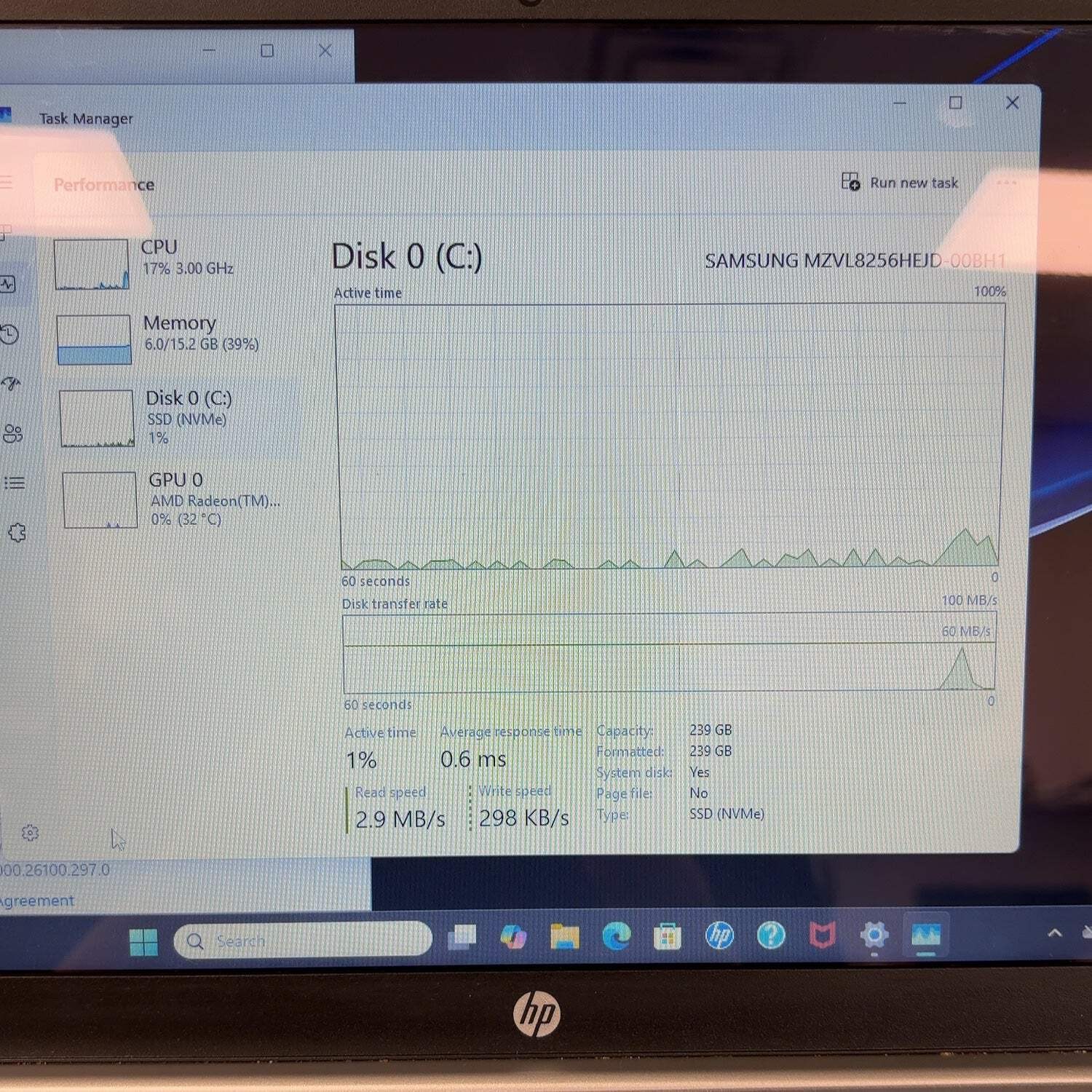 HP Laptop 17-CP2025DX 17.3″ Ryzen 5 7520U 2.8GHz 16GB RAM 256GB SSD