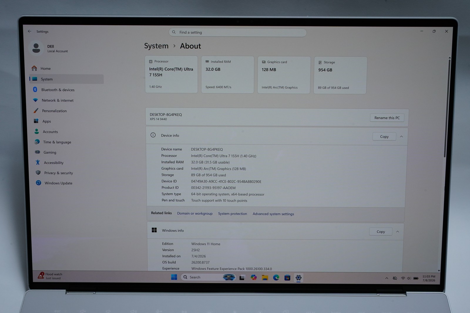 Dell XPS 14 9440 14.5″ Laptop Ultra 7 32GB 1TB 3.2K OLED Touch 120Hz