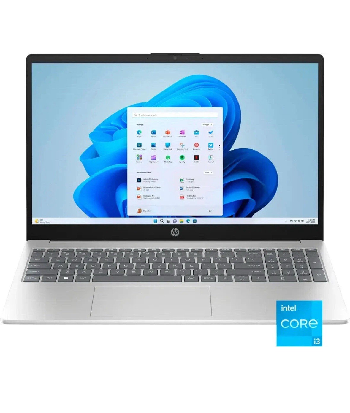 Brand New HP 15.6″ Touch Intel i3-1215U/8GB/256GB SSD Silver Laptop 15-FD0023DX