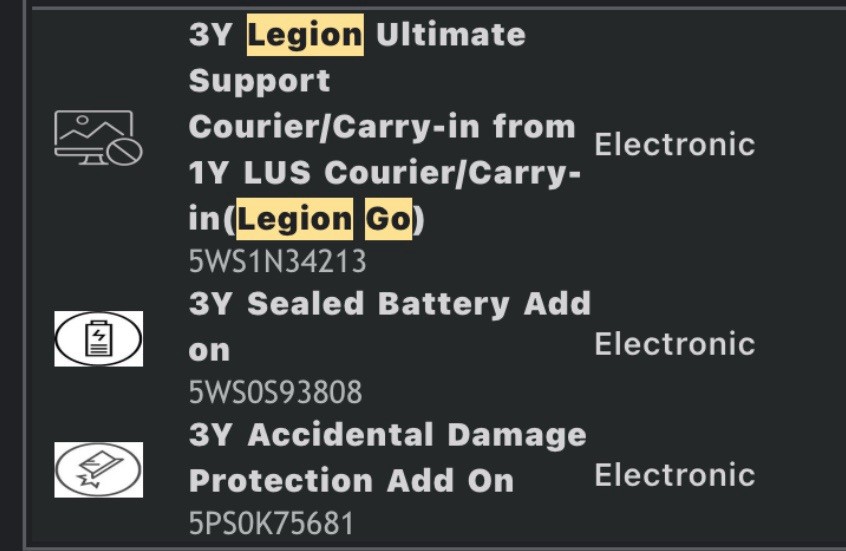 BLK Lenovo Legion Go 1TB SSD + additional items & Warranty