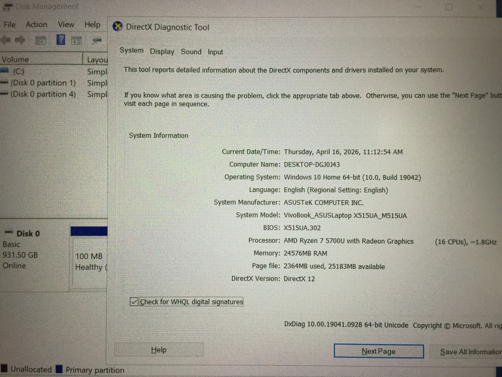 ASUS M515UA-NS77 15.6″ FHD LAPTOP/AMD R7-5700U 1.80GHz/24GB/1TB PCIE SSD/Win10 H