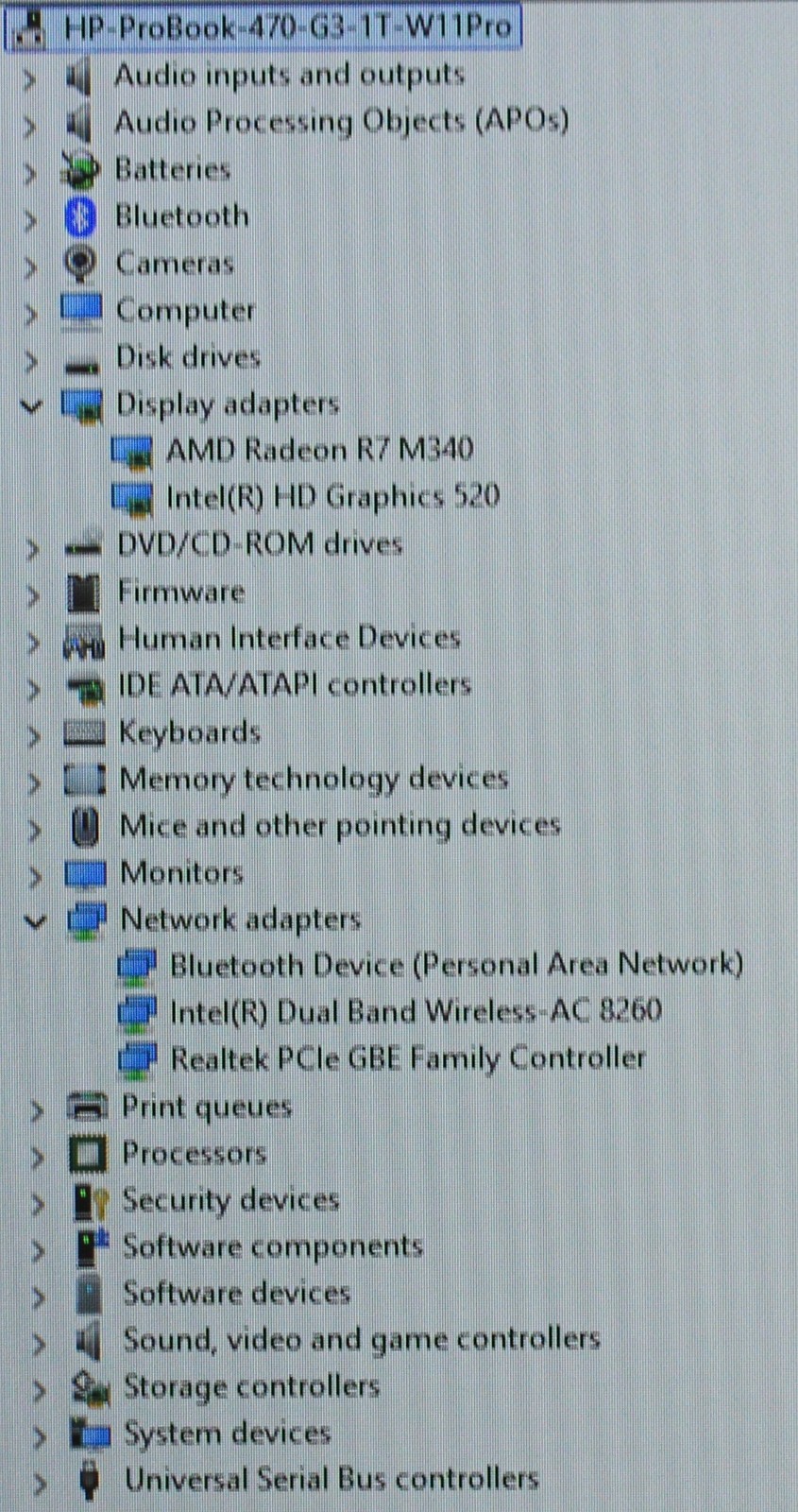HP ProBook 470 G3 Laptop: i7-6500U@2.50GHz, 16 GB RAM, 1TB SSD, Win11Pro