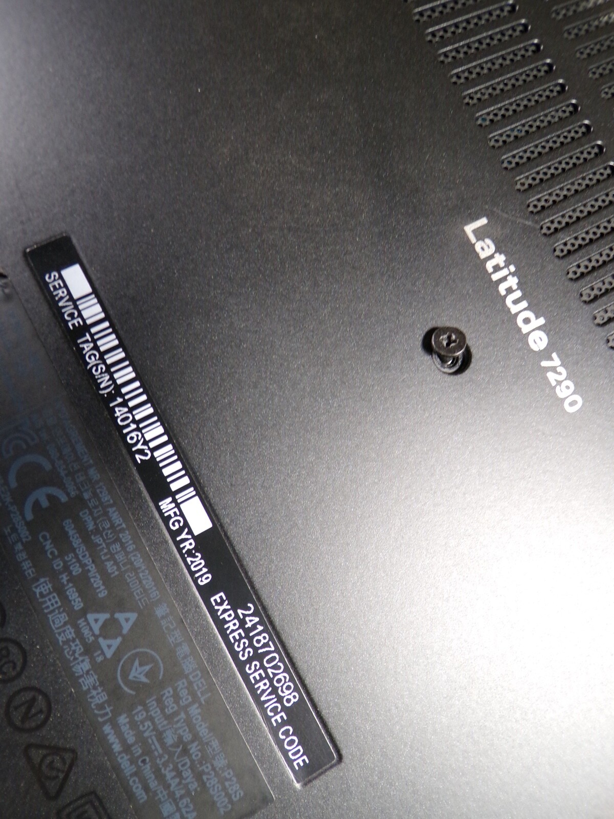 DELL LATITIUDE 7290 INTEL Core i5-8350U 1.70GHZ 8GB RAM