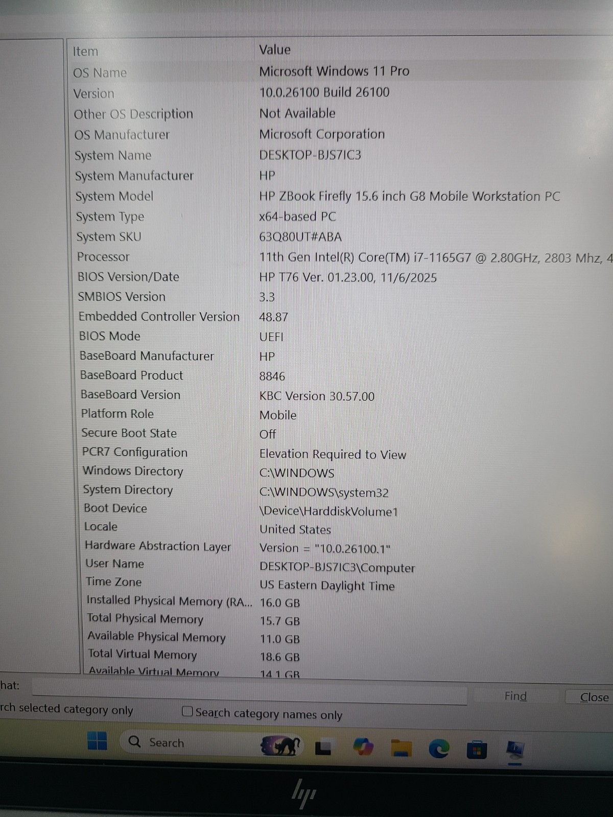 HP zBook Firefly 15 G8 i7-1165G7 2.80GHz 16GB RAM 512GB SSD Win 11 Pro w/Charger