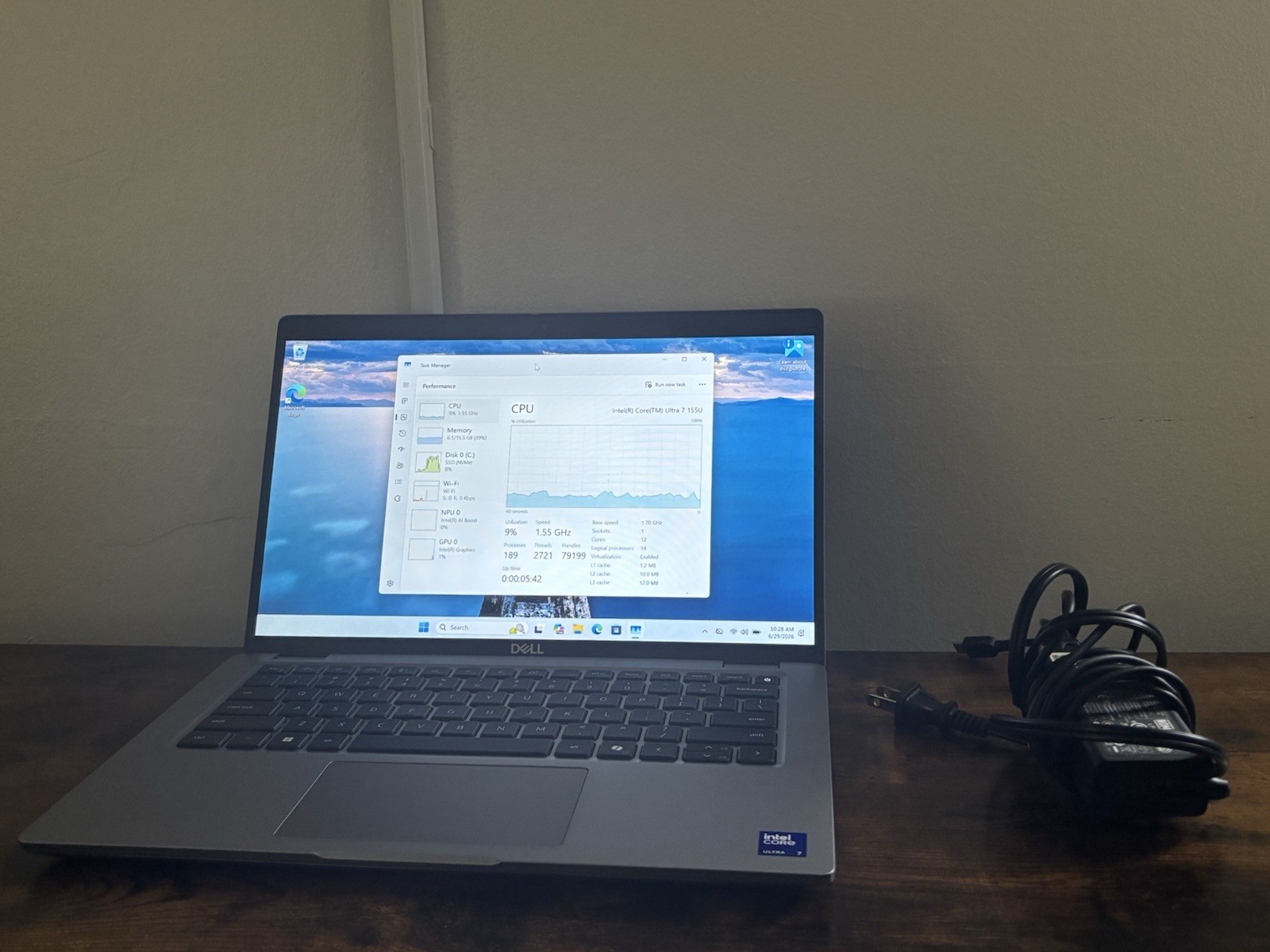 Dell Latitude 5450 Intel Core Ultra 7 155U 14″ Laptop 16GB DDR5 256GB SSD Win11