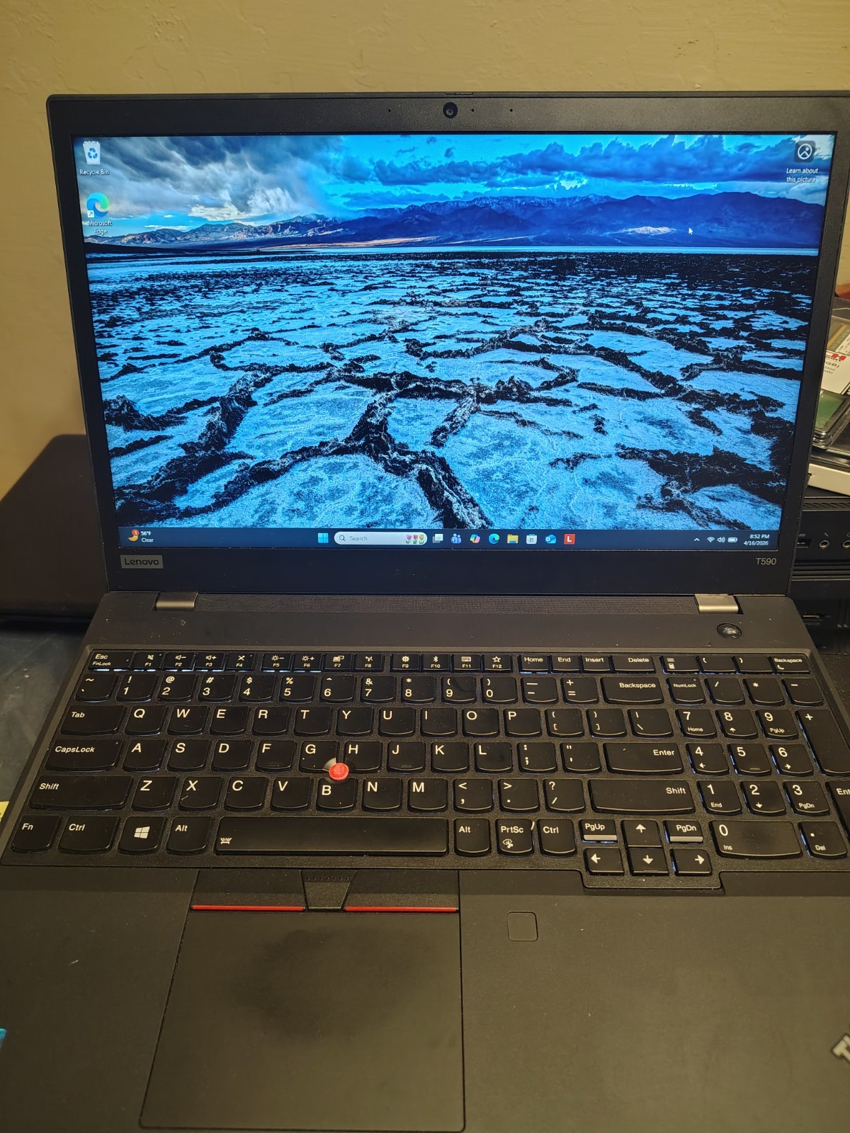 Lenovo T590 i5-8250U @1.60GHz 256GB NVMe SSD 16GB RAM Win 11 Pro New Battery