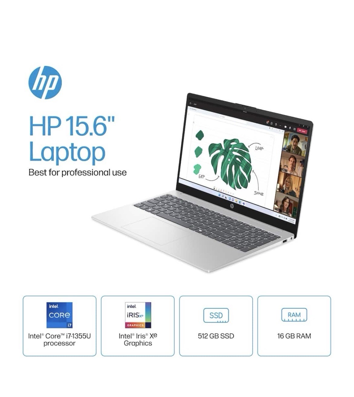 ✨ HP 15.6” Touch i7-1355U 16GB 512GB SSD FHD Win11 New Sealed Laptop