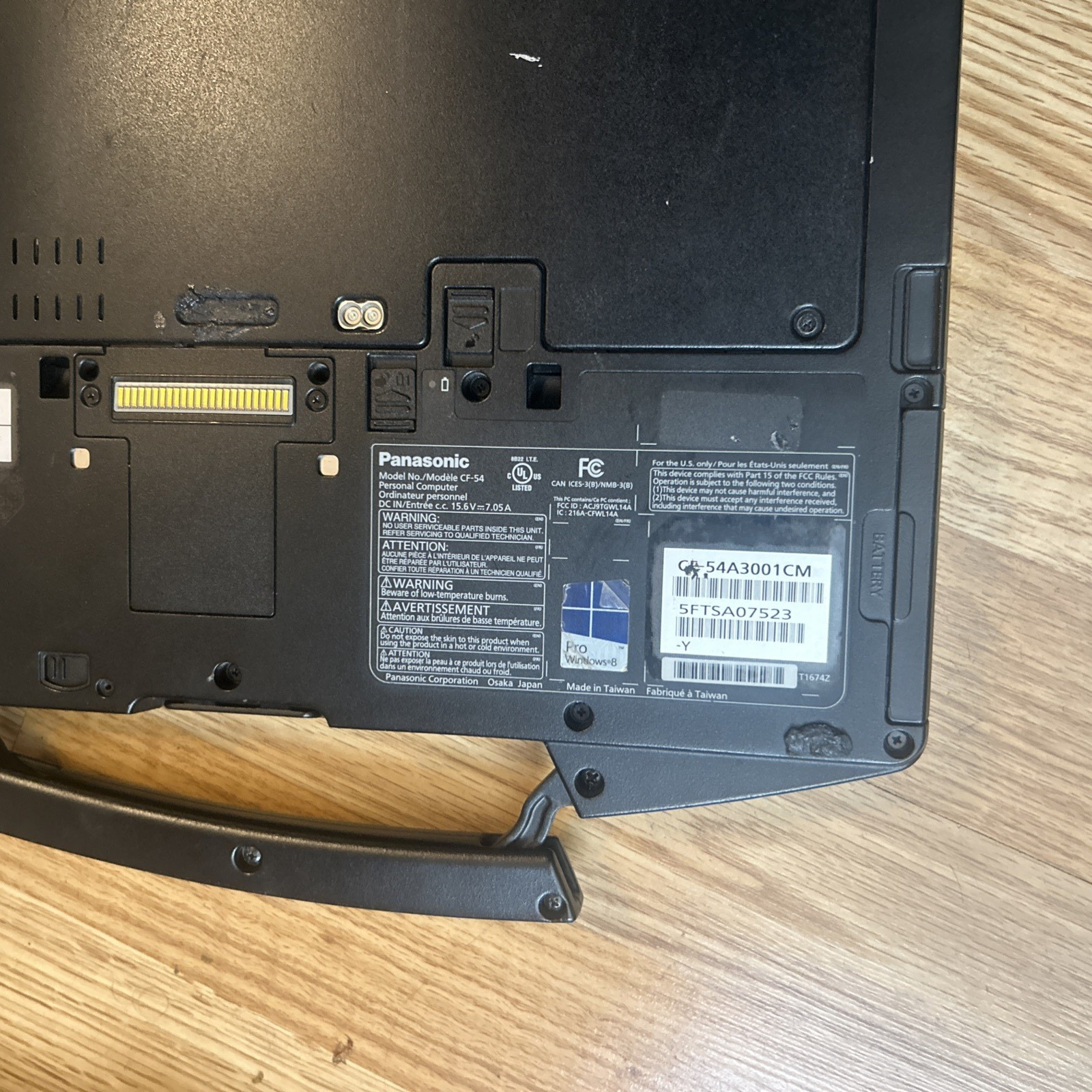 Panasonic Toughbook CF-54 mk1 Intel i5-5300 |8GB ddr3 | 120GB ssd | Win10 pro