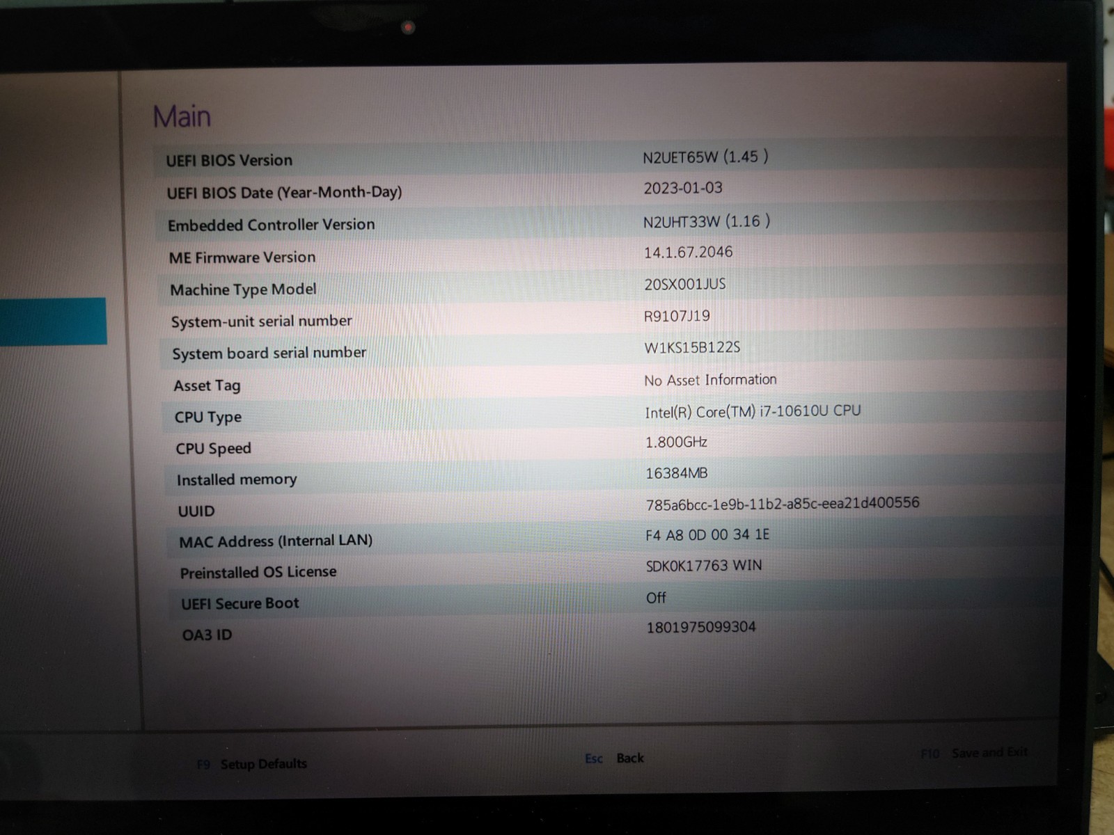 Lenovo ThinkPad X13 Yoga Gen1 13.3″ FHD Touch i7-10610U 16GB RAM 256GB SSD No OS