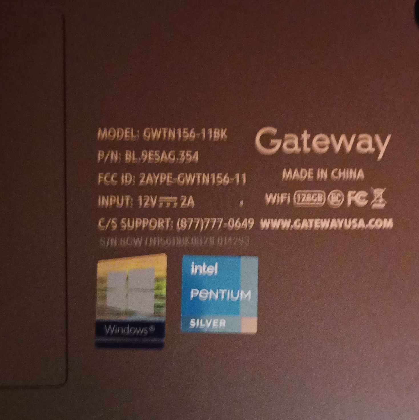 Gateway GWTN156-11BK 15.6″ Notebook Intel Pentium Silver Windows WiFi Black