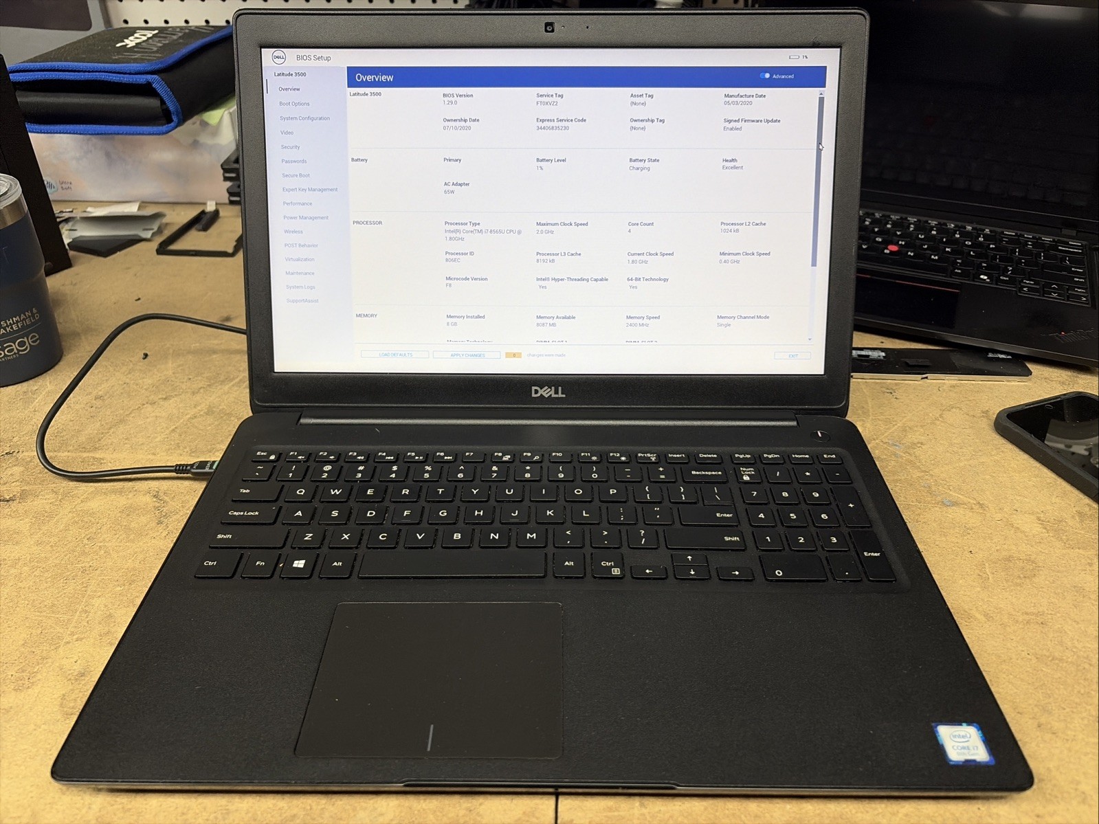Dell Latitude 3500 15.6” FHD i7-8565U 8GB RAM NO OS/SSD