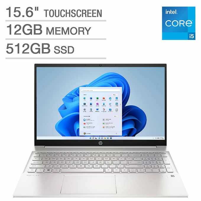 HP Pavilion 15.6″ Touch Laptop 11th Gen Intel i5- 512GB SSD 12GB RAM 15-eg1053cl