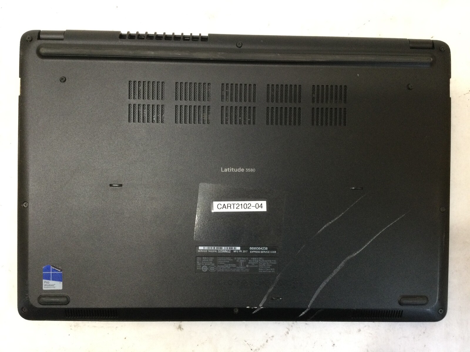 DELL LATITUDE 3580 – INTEL I3 – 4GB RAM – BOOTS TO BIOS – READ DESCRIPTION – BB!