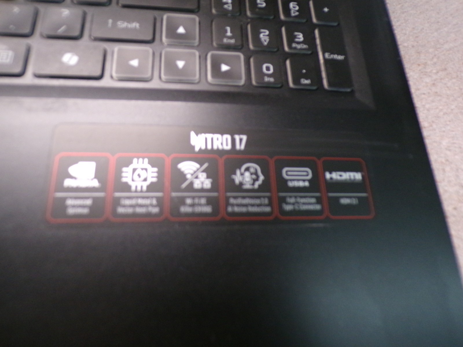 Acer Nitro 17 AN17-42-R9TH – Ryzen 7 8845HS -8GB, RTX 4060 Laptop #00902