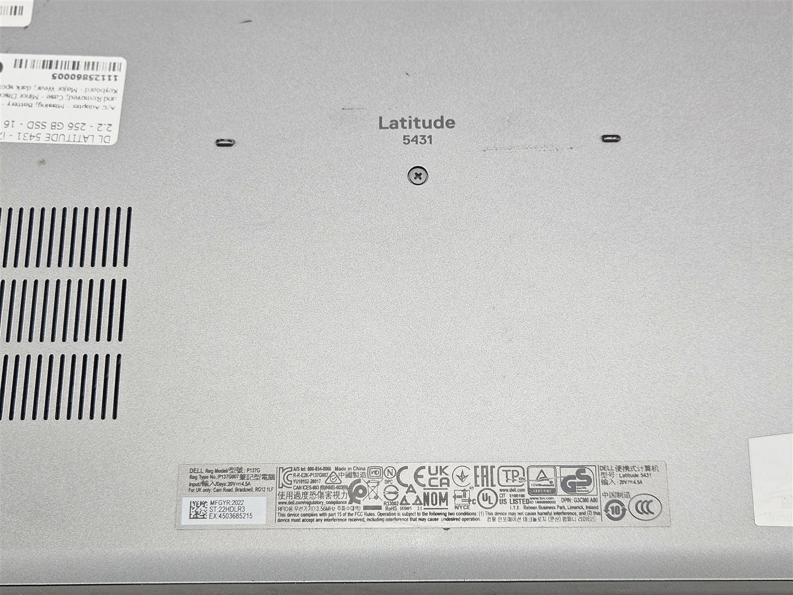 Dell Latitude 14″ 5431 Intel Core i7-1270P 16GB 256GB SSD Backlit Webcam