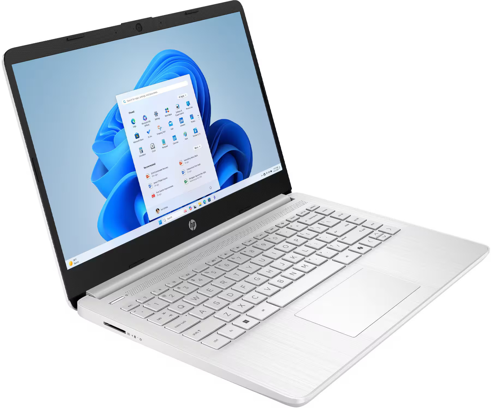 HP – 14″ Laptop – Intel N150 Processor – 4GB Memory – 128GB UFS – Natural Silver