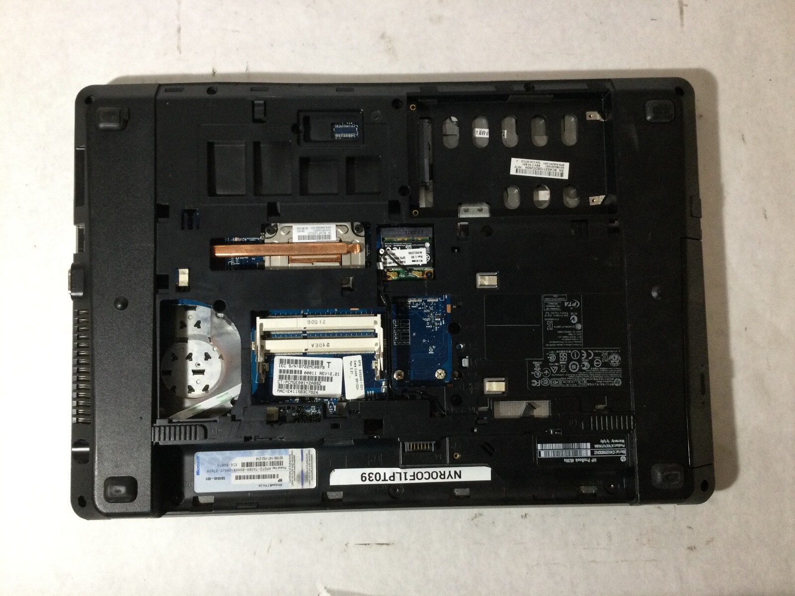 HP PROBOOK 4530S – FOR PARTS – INTEL CORE I5 – NO RAM – READ DESCRIPTION – BB!!!