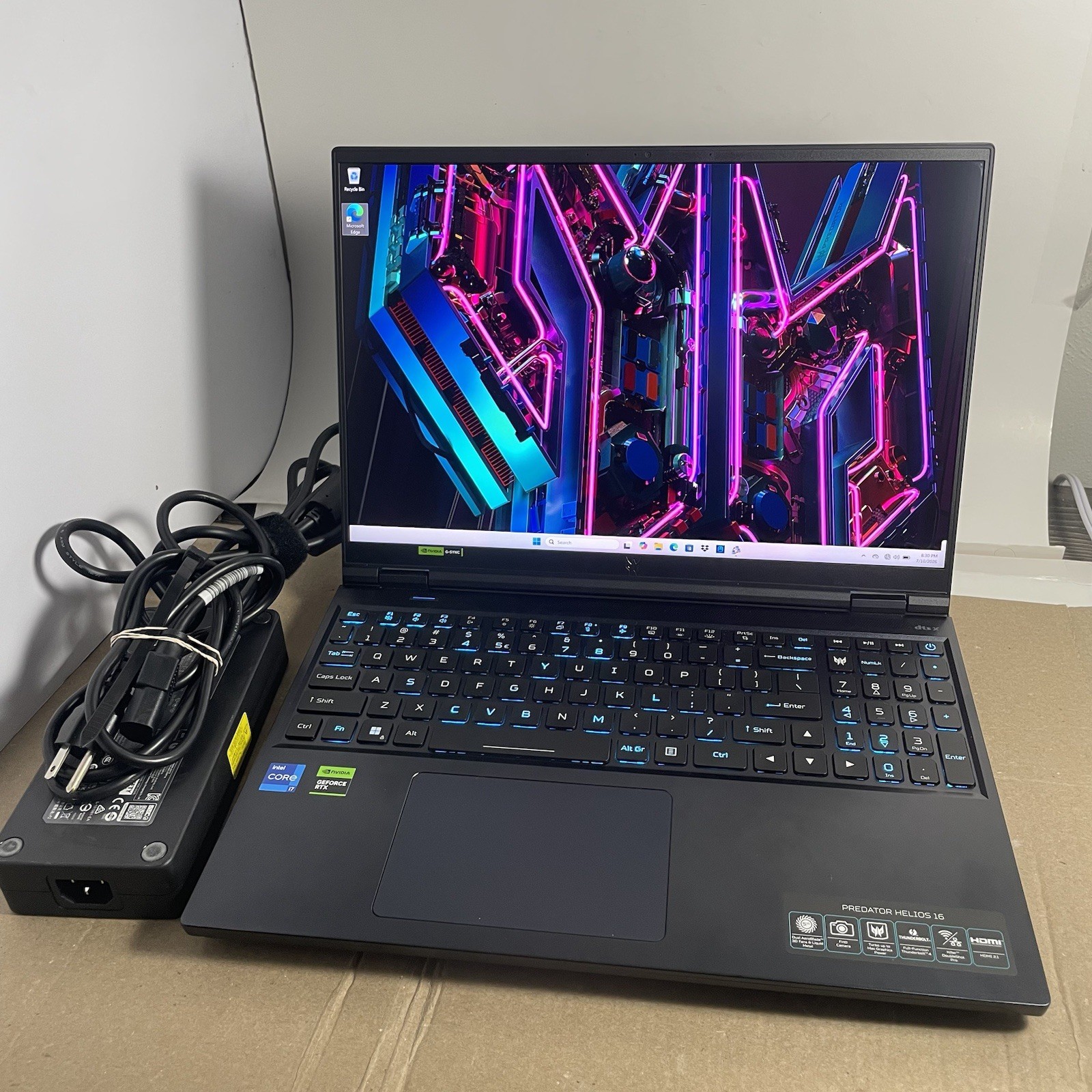 Acer Predator Helios 16 PH16-71 Geforce RTX 4070 i7-13700HX 16GB RAM 1TB SSD