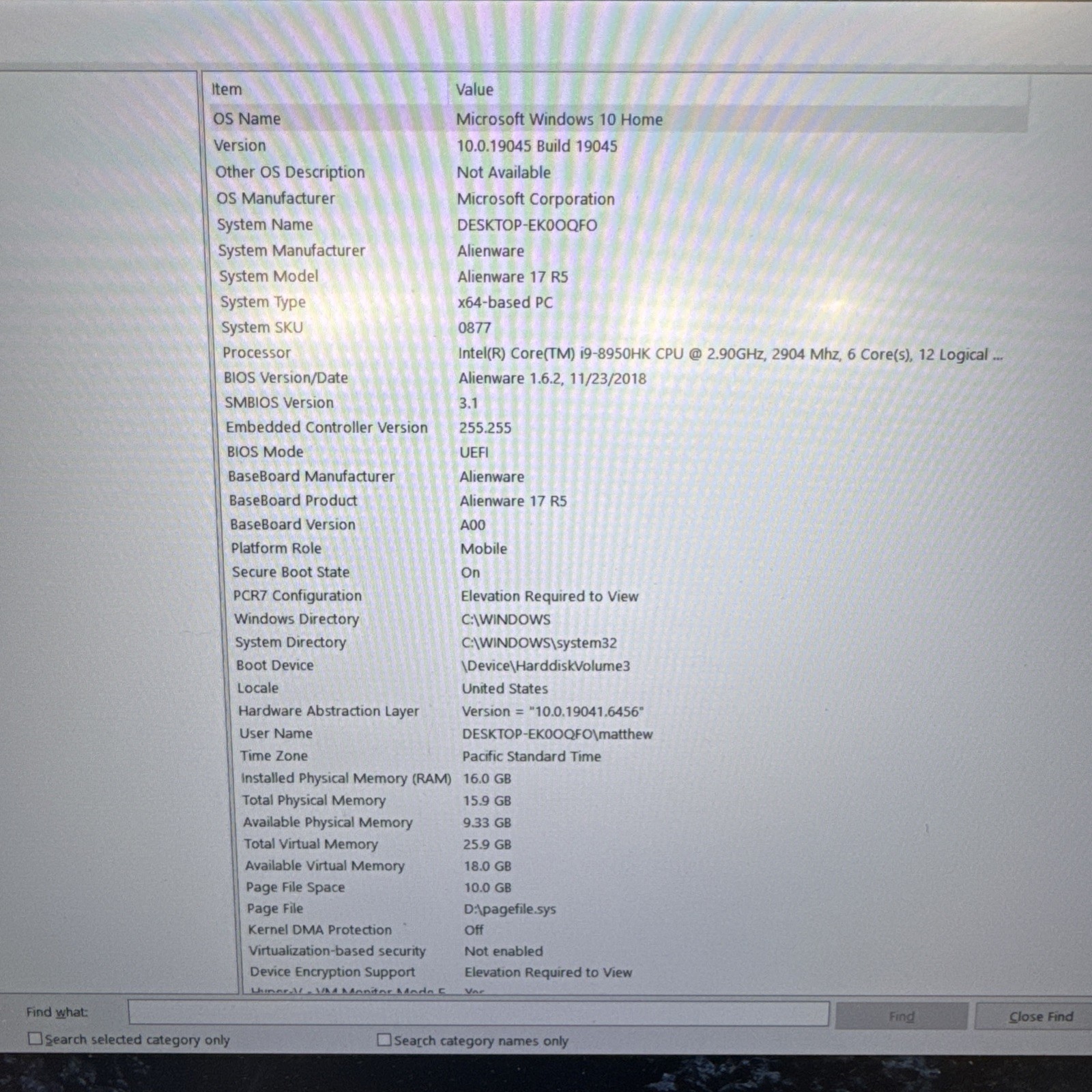 Alienware 17 R5 17.3″ Gaming Laptop-i9-8950HK-16GB RAM-500 GB HDD-1 TB SSD
