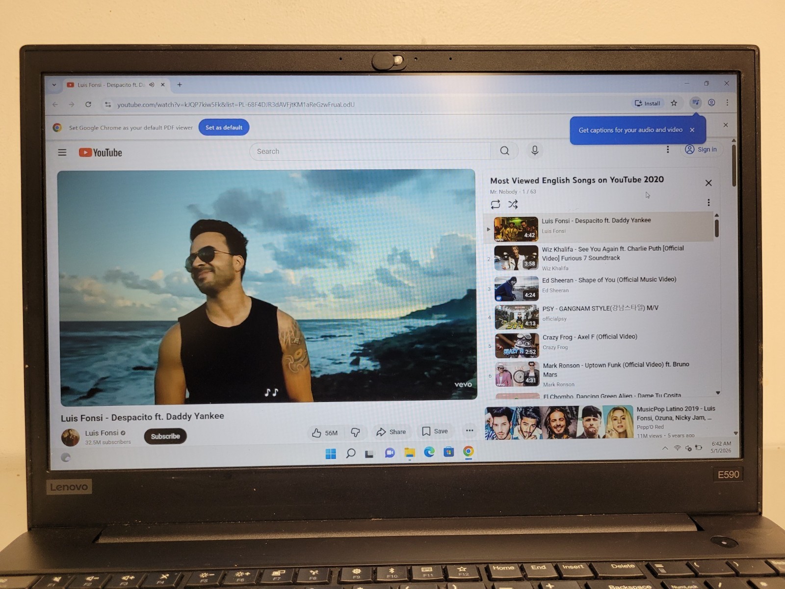 Lenovo ThinkPad E590 15.6″ i7-8565u 1.8ghz 8gb ram 512gb ssd w11p PF1NJTXS