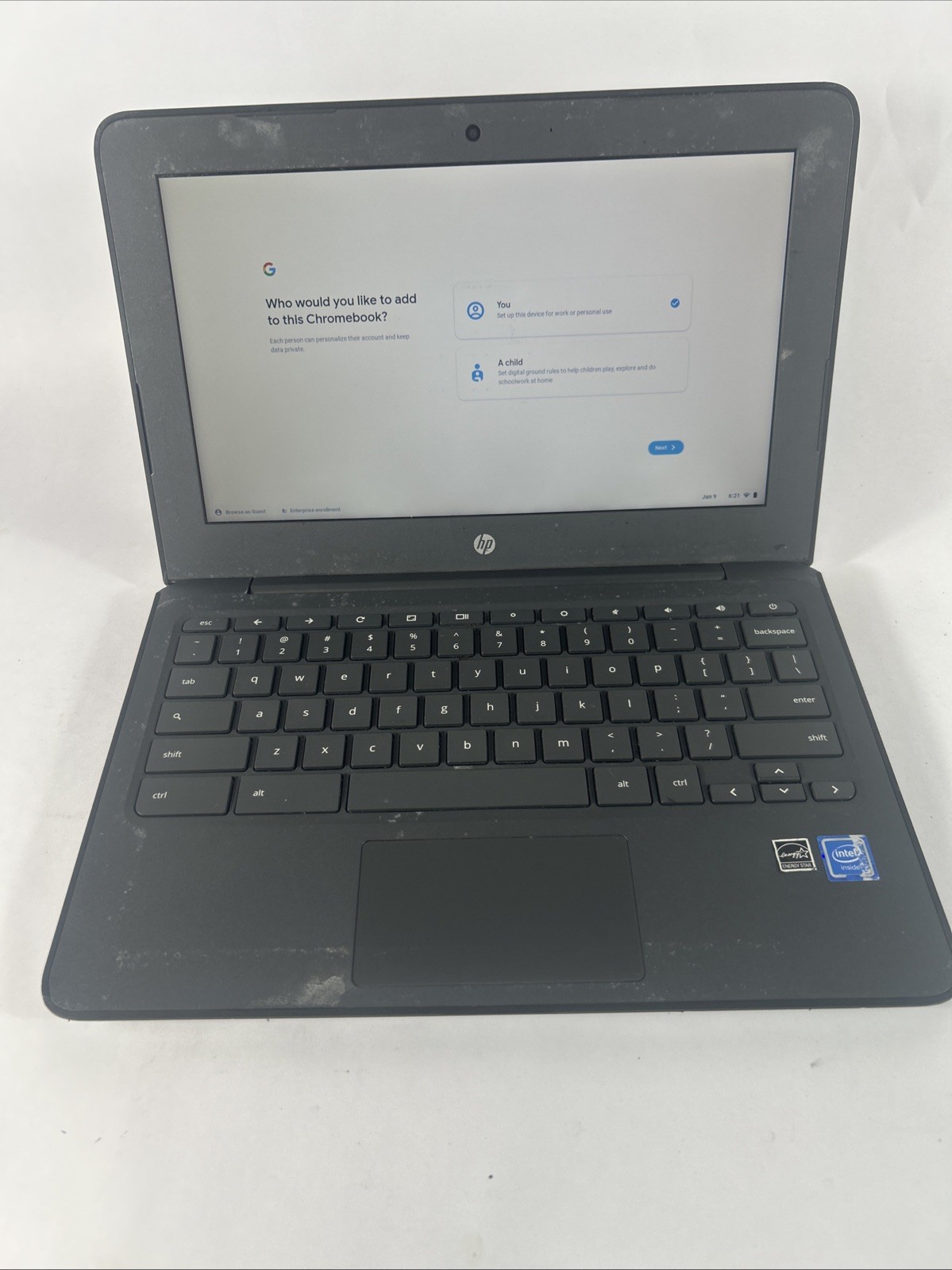 HP Chromebook 11 G6 EE 11.6″ Intel Cele 4GB RAM 16/32GB Chrome Grade B
