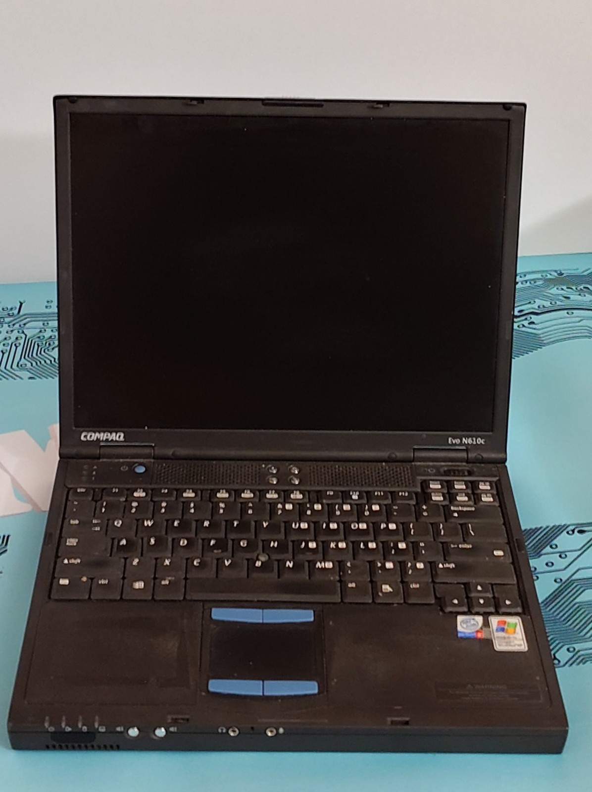Vintage Compaq EVO N610C PENTIUM 4-M 512MB RAM 256GB mSata WinXP SP3 Office 2007