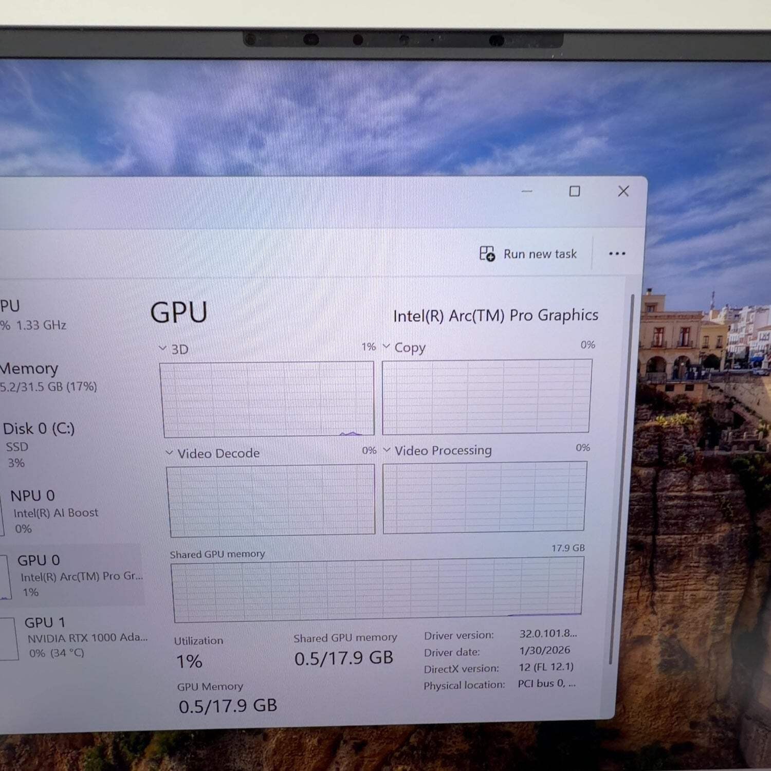 Dell Precision 5490 14″ Core Ultra 9 185H 2.5GHz 32GB RAM 1TB SSD RTX 1000 Ada