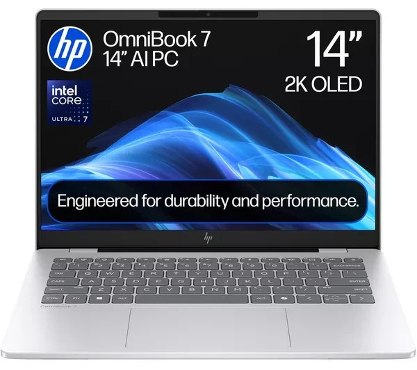 HP OmniBook 7 AI 14″ OLED Laptop 14-fr0501sa Intel Core Ultra 7 16GB RAM 1 TB