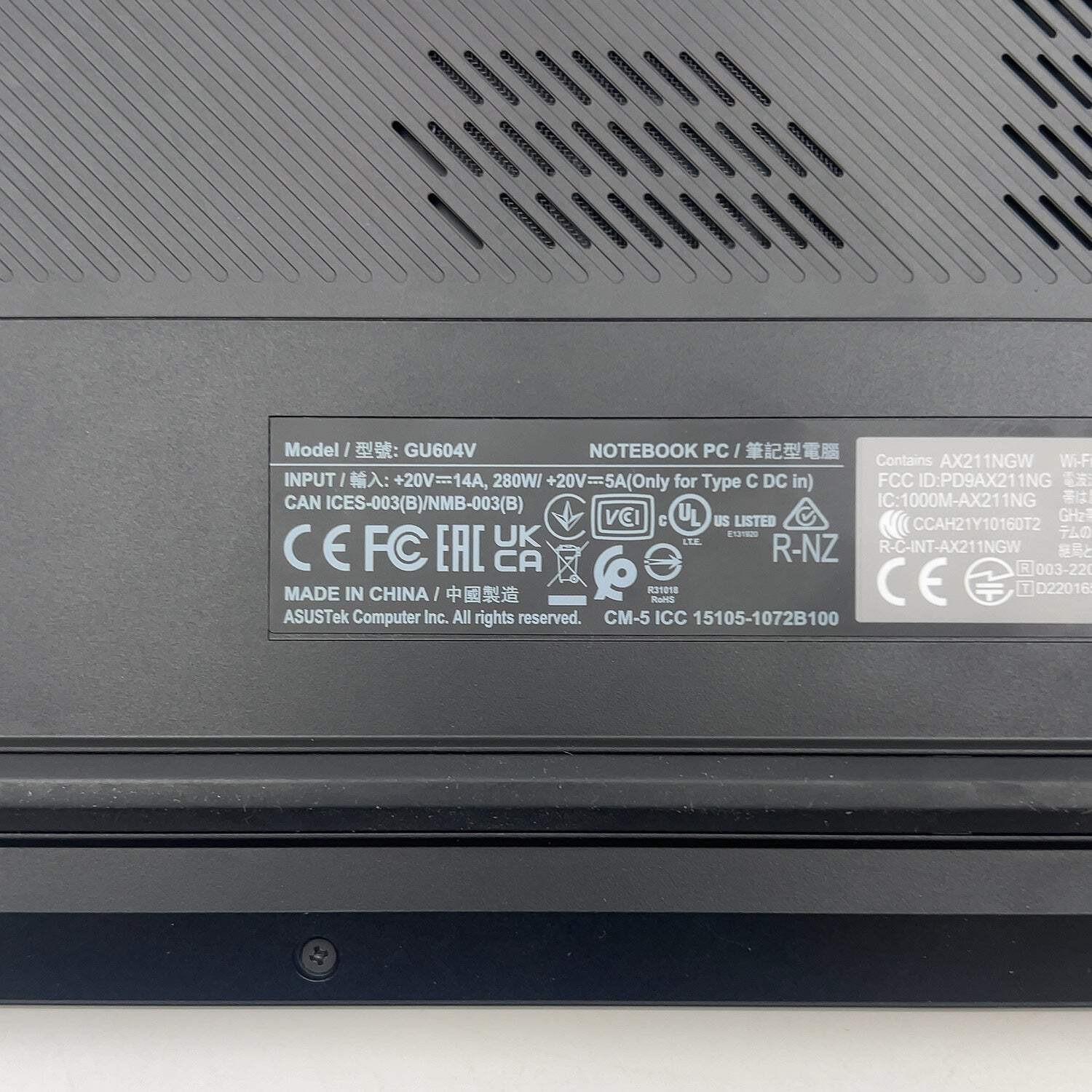 Asus ROG Zephyrus M16 GU604V 16″ i9-13900H 2.6GHz 32GB RAM 1TB SSD RTX 4070