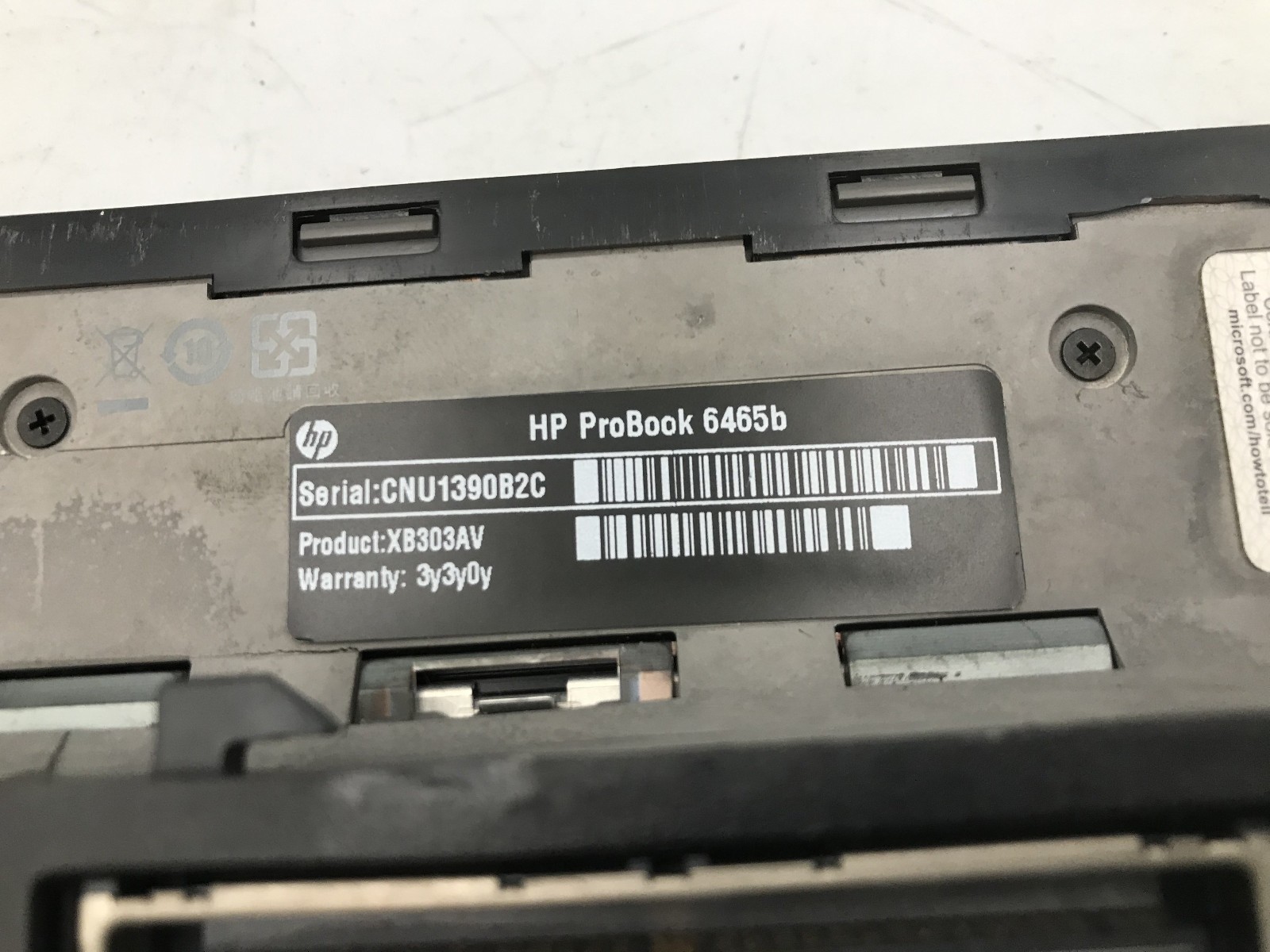 HP PROBOOK 6465B – BOOTS TO BIOS – AMD A4 3310MX – NO RAM – READ DESCRIPTION -BB