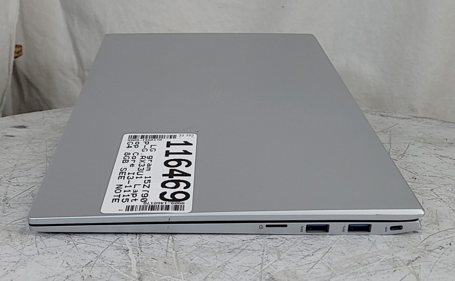 LG gram 15ZT90P-G.AX33U1 Laptop Core I3-1115G4 8GB SEE NOTES