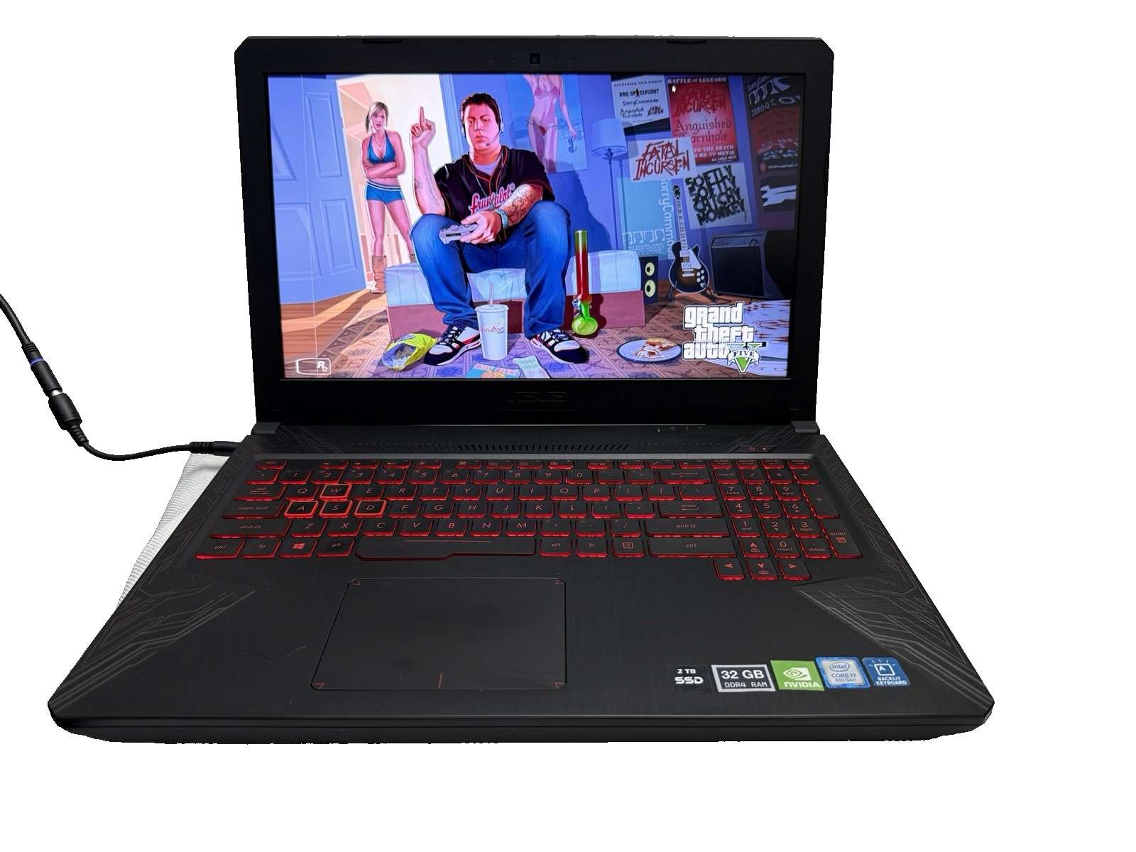 15.6″ Asus TUF FX504G | Hex-i7 8th w/GeForce | 16G | 128G SSD+1TB HDD | xBATTx
