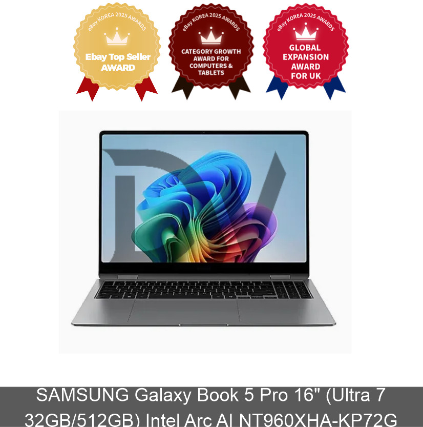 SAMSUNG Galaxy Book 5 Pro 16″ (Ultra 7 32GB/512GB) Intel Arc AI NT960XHA-KP72G