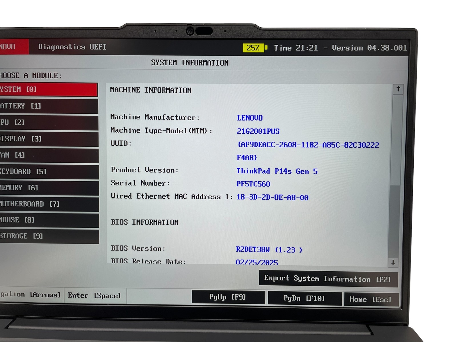 Lenovo ThinkPad P14s Gen 5 – Intel Ultra 7 165H – 32GB RAM – 1TB SSD – Grade D