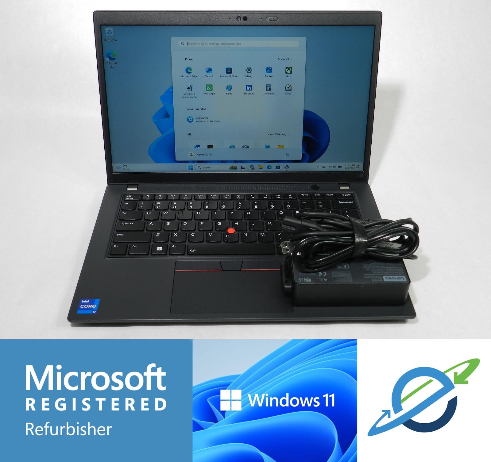 LENOVO THINKPAD L14 GEN 3 | i7-1260P | 512GB SSD | 16GB | A+ | BH: 97% | WIN11