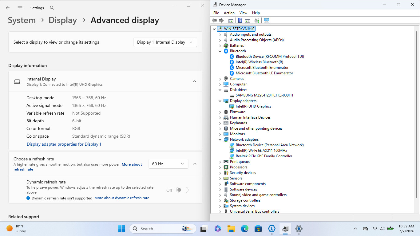 HP Pro x360 Fortis G11 2-in-1 11″ HD Touch N100 128GB SSD 8GB W11P Webcam
