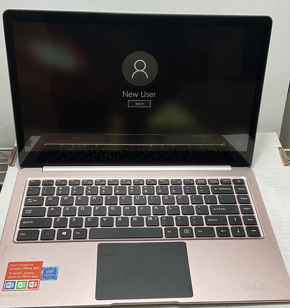 EVOO Intel Celeron computer 15″ 32gb SSD 4gb RAM