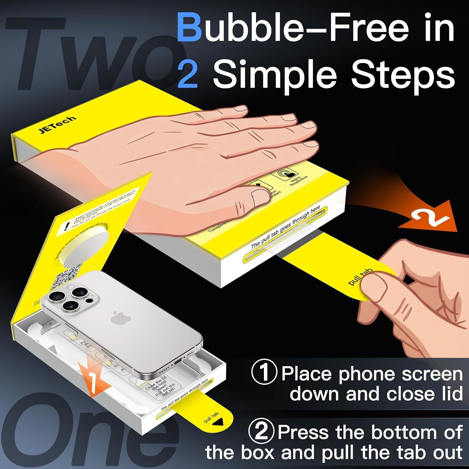 Screen Protector for iPhone 16 Pro 6.3-Inch, 9H Tempered Glass Film, HD-Clear