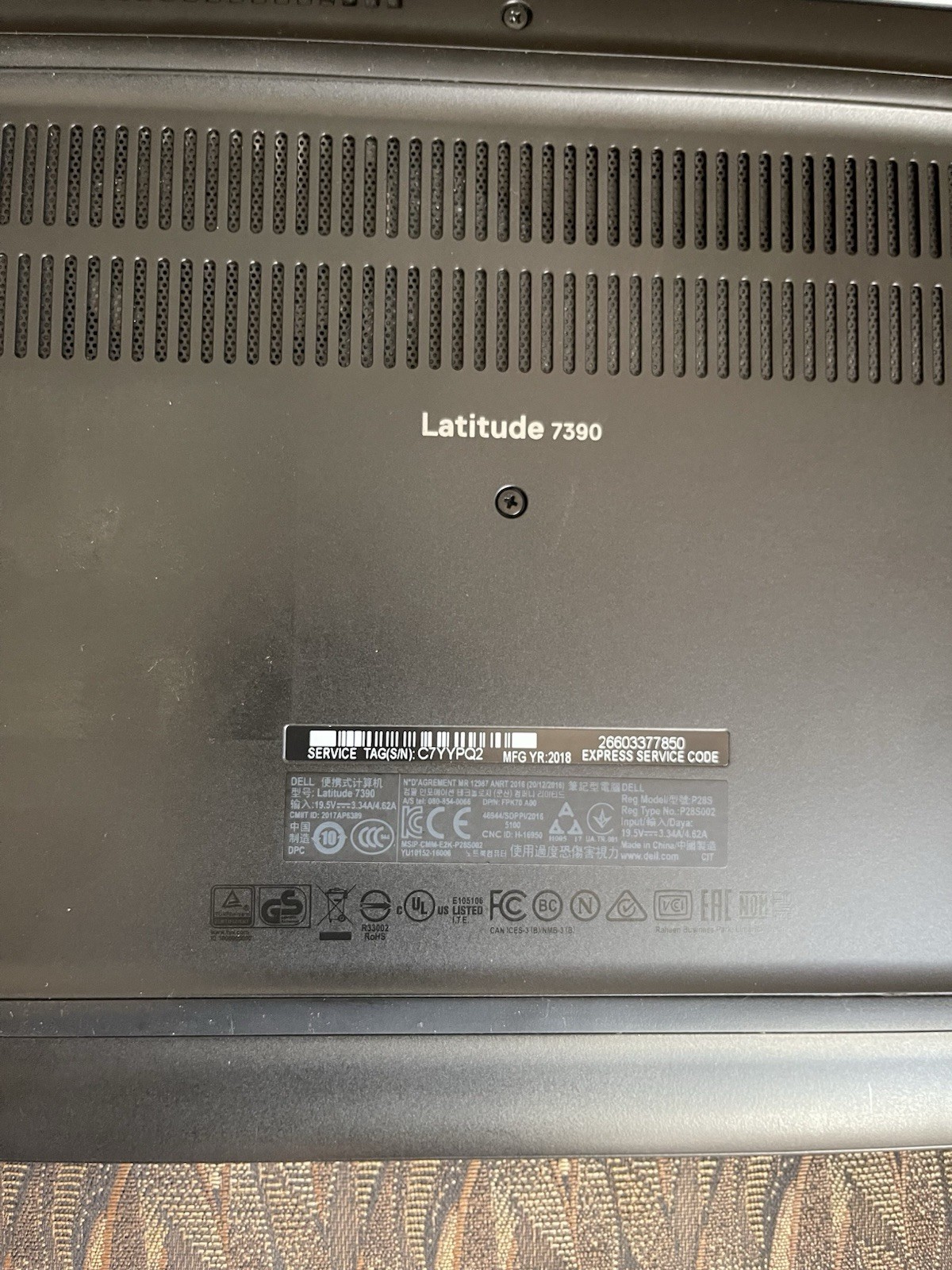 Dell Latitude 7390 13.3″ i5-8250U 8GB RAM 256GB SSD FHD Win11