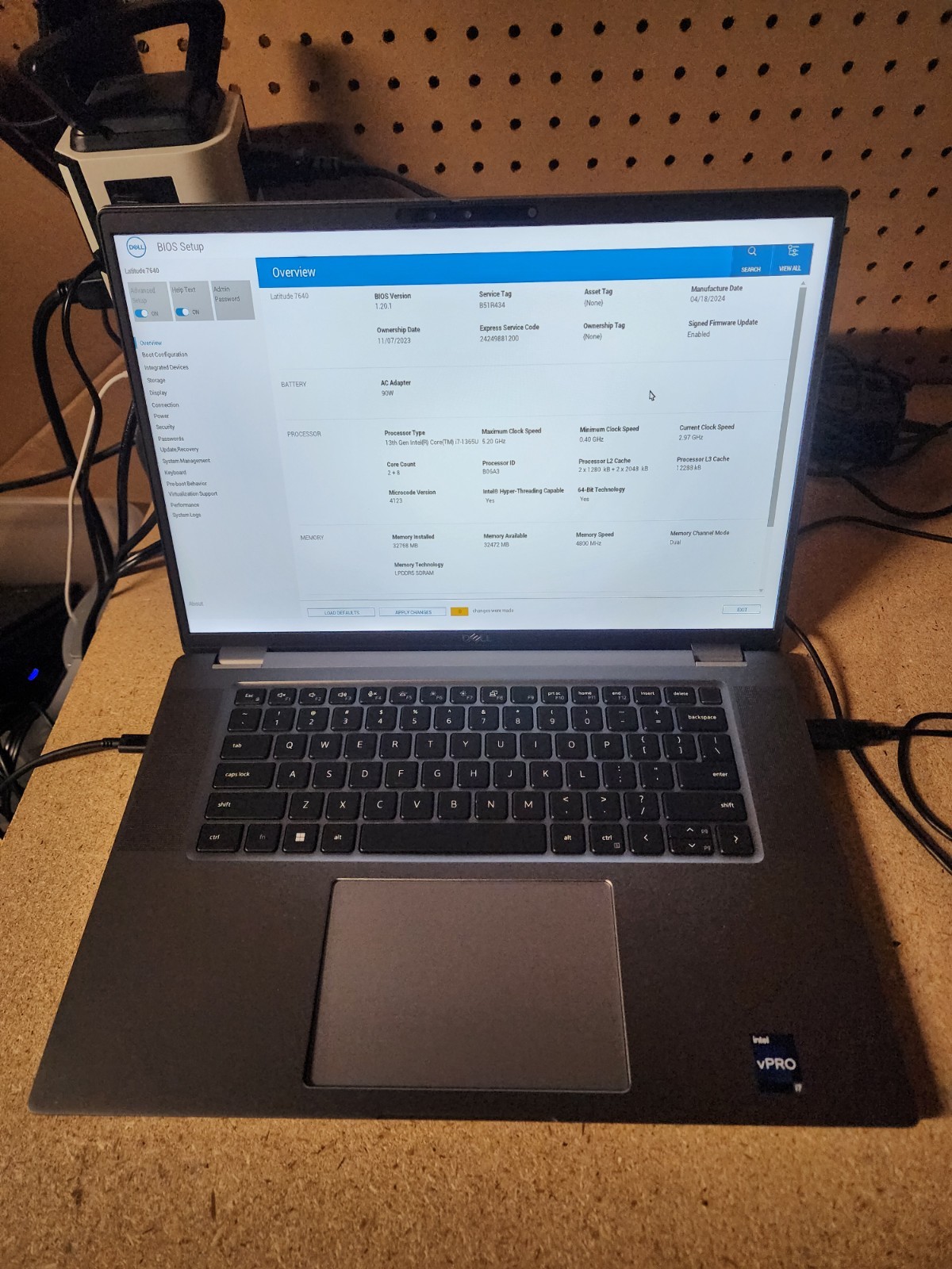 Dell Latitude 7640 16″ Core i7-1365U 32GB RAM No HDD/OS/Batt See Desc | Parts