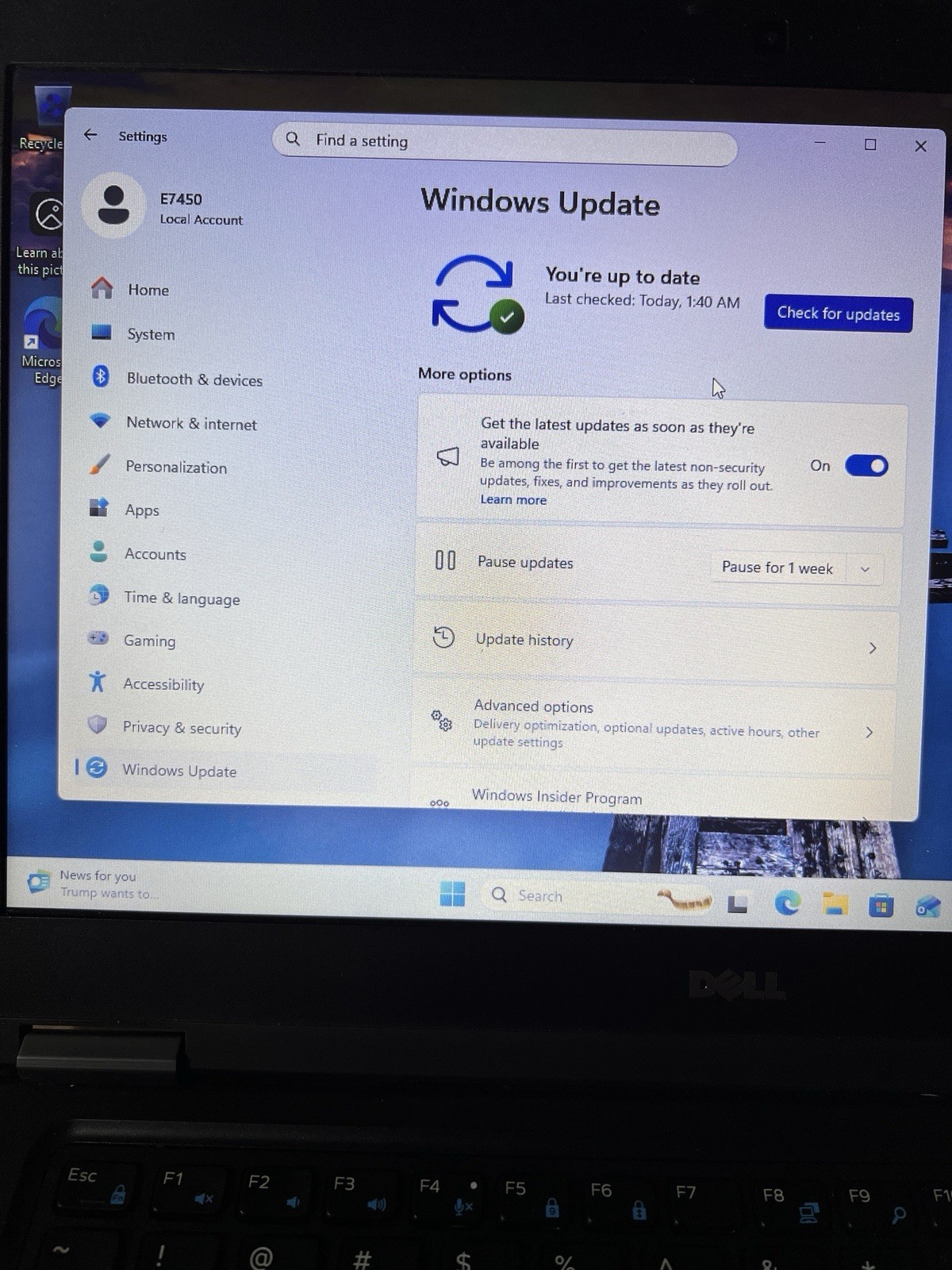 Dell Latitude E7450,8G,i5,256GB SSD, Latest Version Of Win11 Pro,25H2
