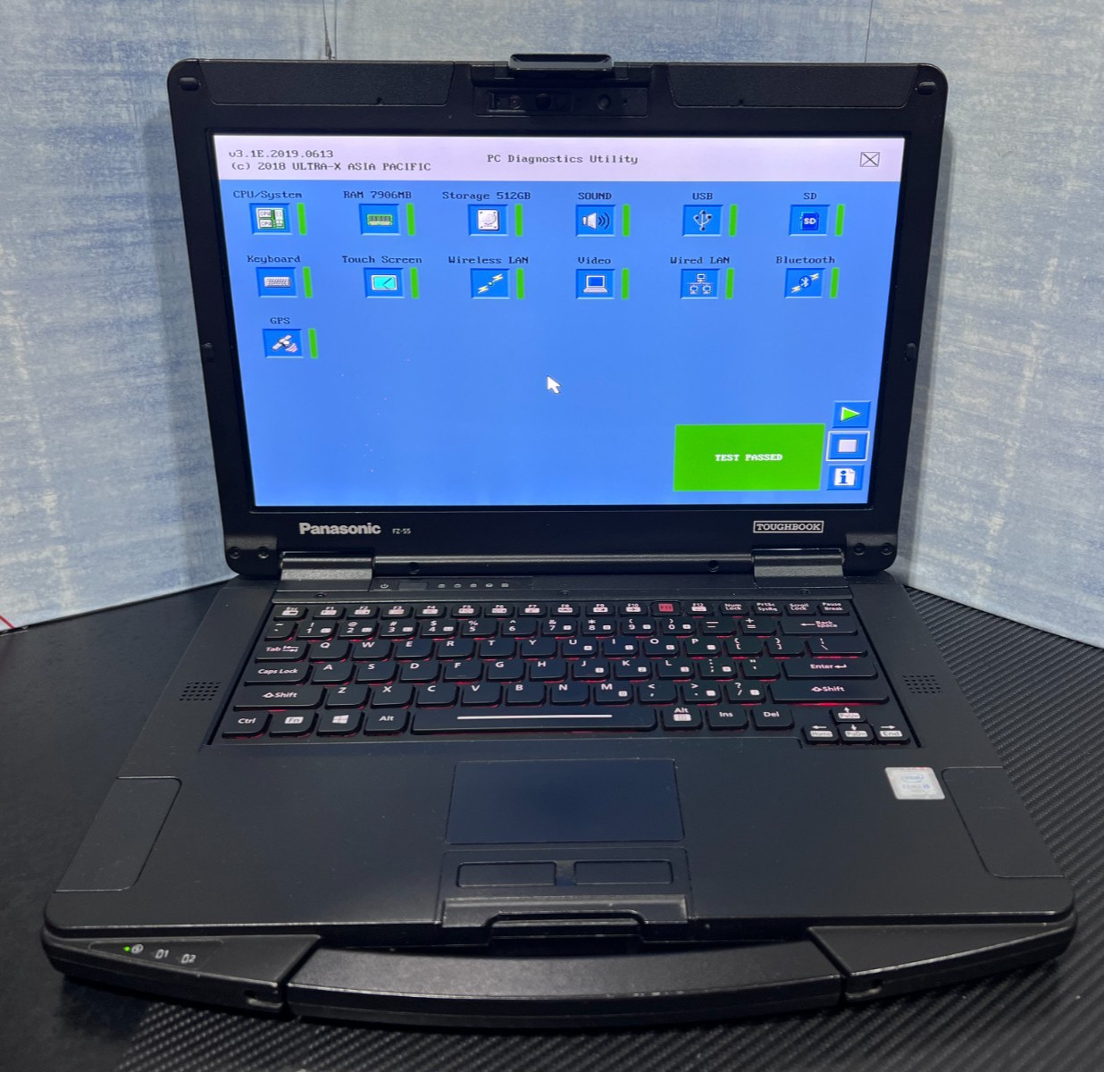 FZ-55C0601VM i5-8365U, 16GB Mem, 512GB SSD OPAL,HDMI, GPS,Touch, Win11 Pro 25H2