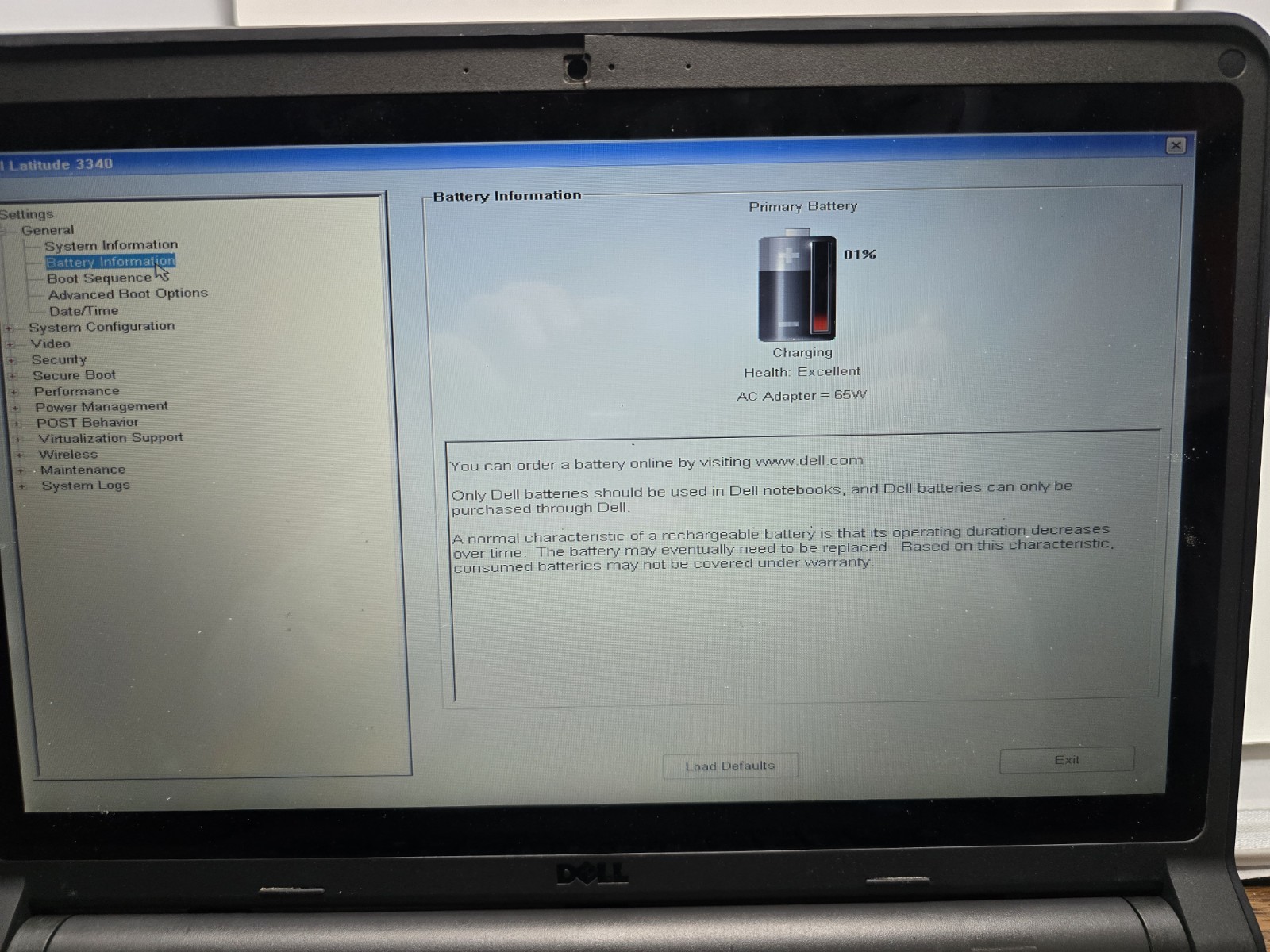 Dell Latitude 3340 Laptop Core i3-4005U 1.70 GHz 8 GB RAM NO HD NO OS #58