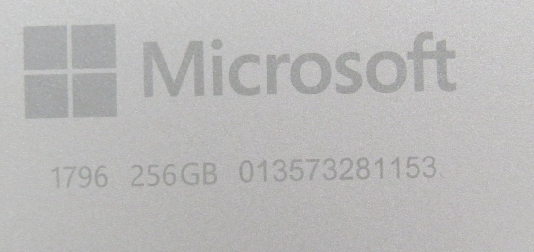 Microsoft Surface Pro 1796 | i5-4300U | 4GB RAM | 256GB SSD | No OS
