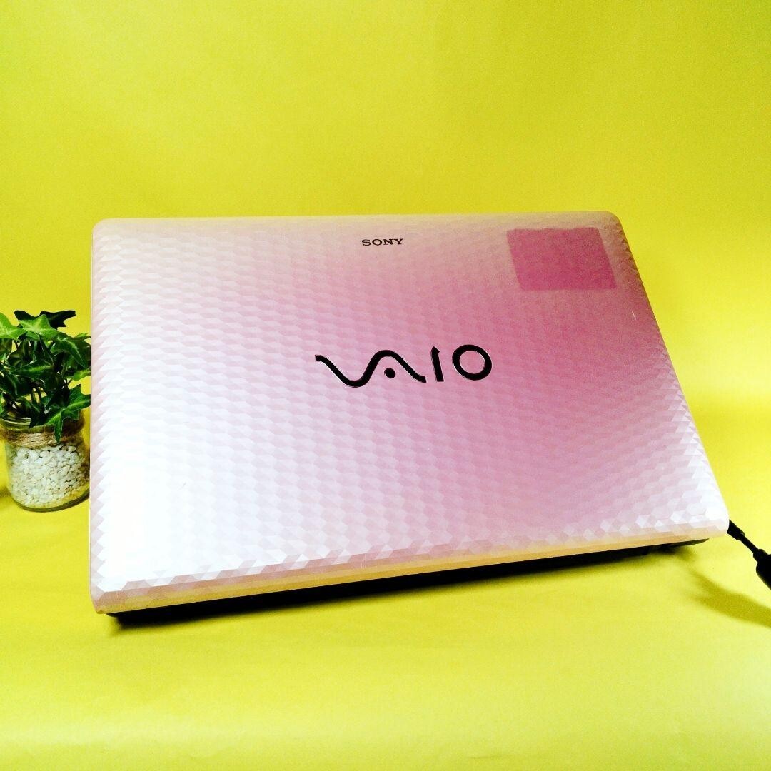 Sony VAIO Pink Laptop Windows 10 Core i3 4GB 128GB SSD Wi-Fi DVD Test Used