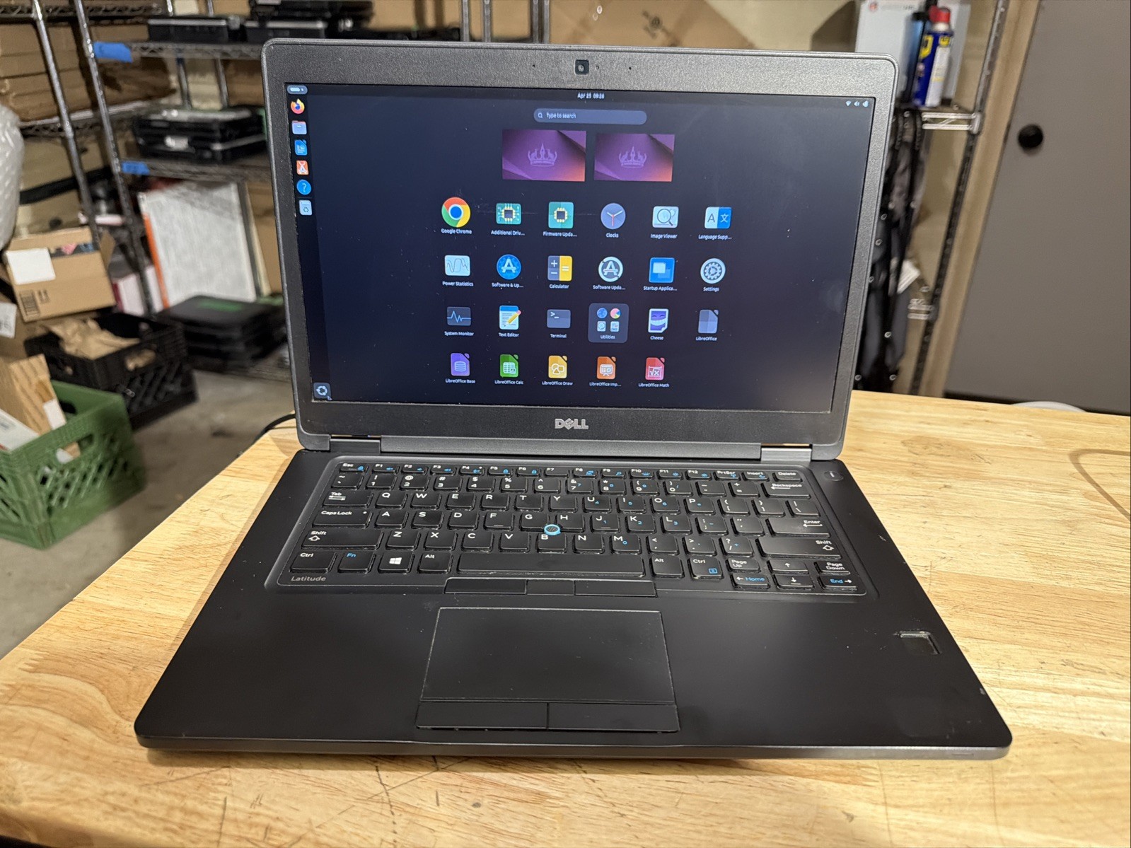 Dell Latitude 5480 i7-6600U 8GB Ram 512GB SSD Ubuntu 24.04 + LibreOffice