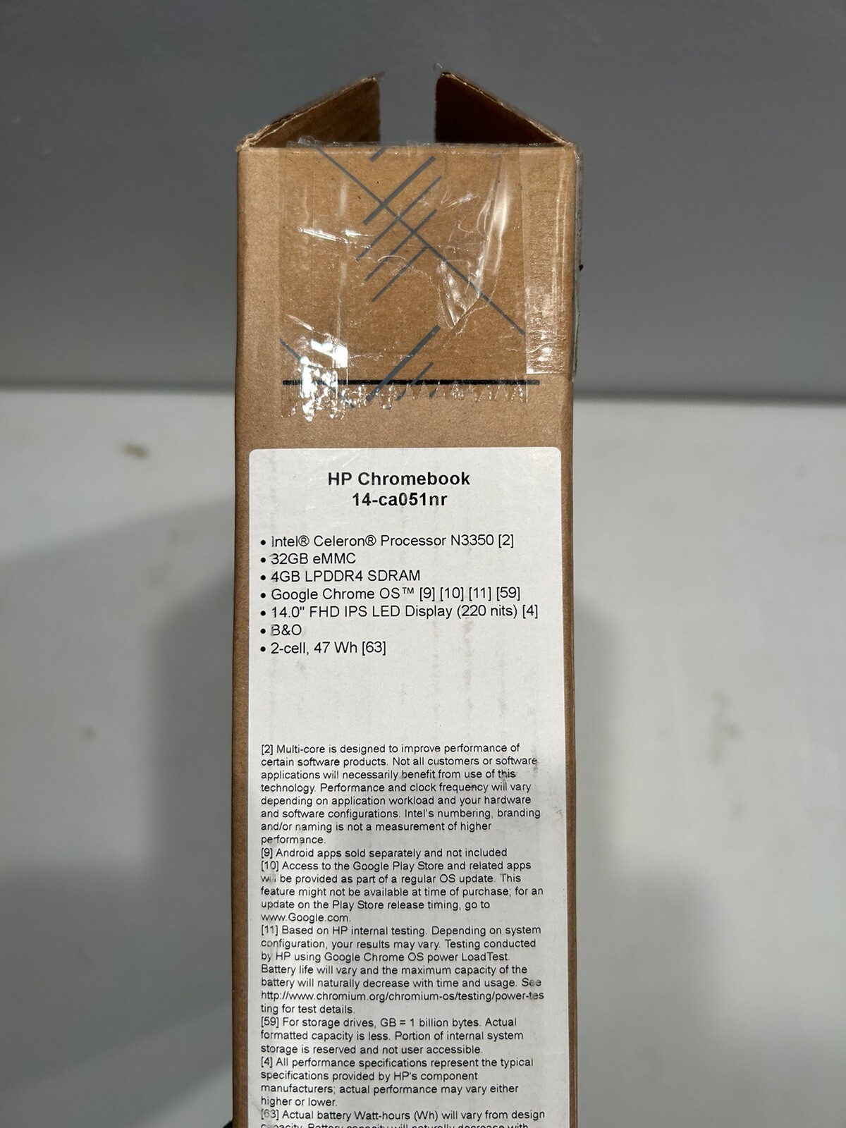 HP Chromebook 14-ca051nr, Intel Celeron Processor N3350 4 G 14-ca051nr